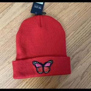 Custom butterfly beanie